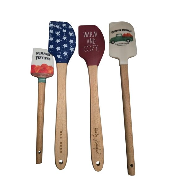 Baking Spatula Lot Pumpkin Patch Warm and Cozy Fall Decor Farmhouse - Picture 1 of 8
